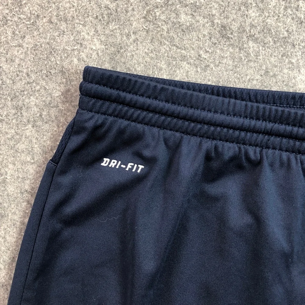 Nike Mens Track Pants Large Navy Blue Dri-FIT Ankle Zip Athletic Training Gym